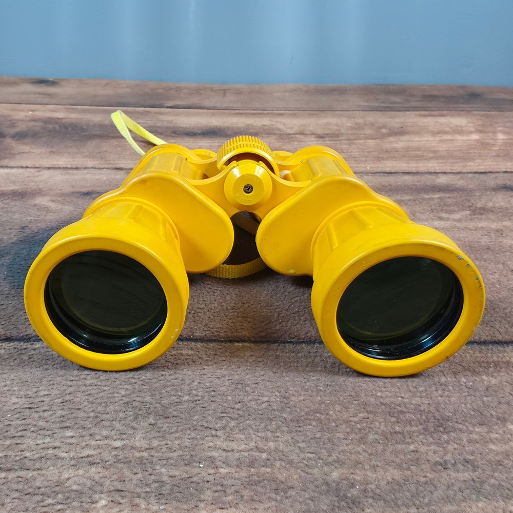 Tasco Binoculars Mens OS Yellow Good 7x50 222YRZ Rubberized Vintage